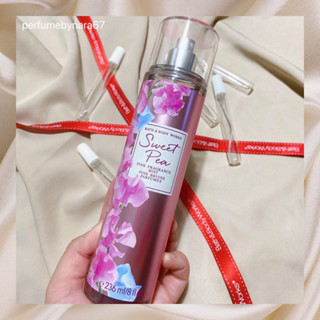 น้ำหอมกดแบ่งBathandbodyworks กลิ่น sweet pea Fine Fragrance Mist น้ำหอมแท้100%