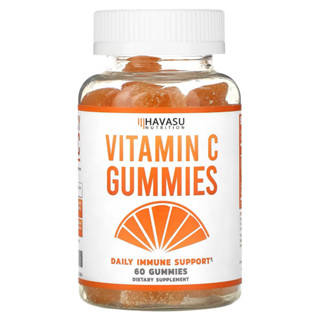 กัมมี่เด็ก กัมมี่วิตามินซีรสส้ม Havasu Nutrition Vitamin C Gummies, Daily Immune Support, 60 Gummies