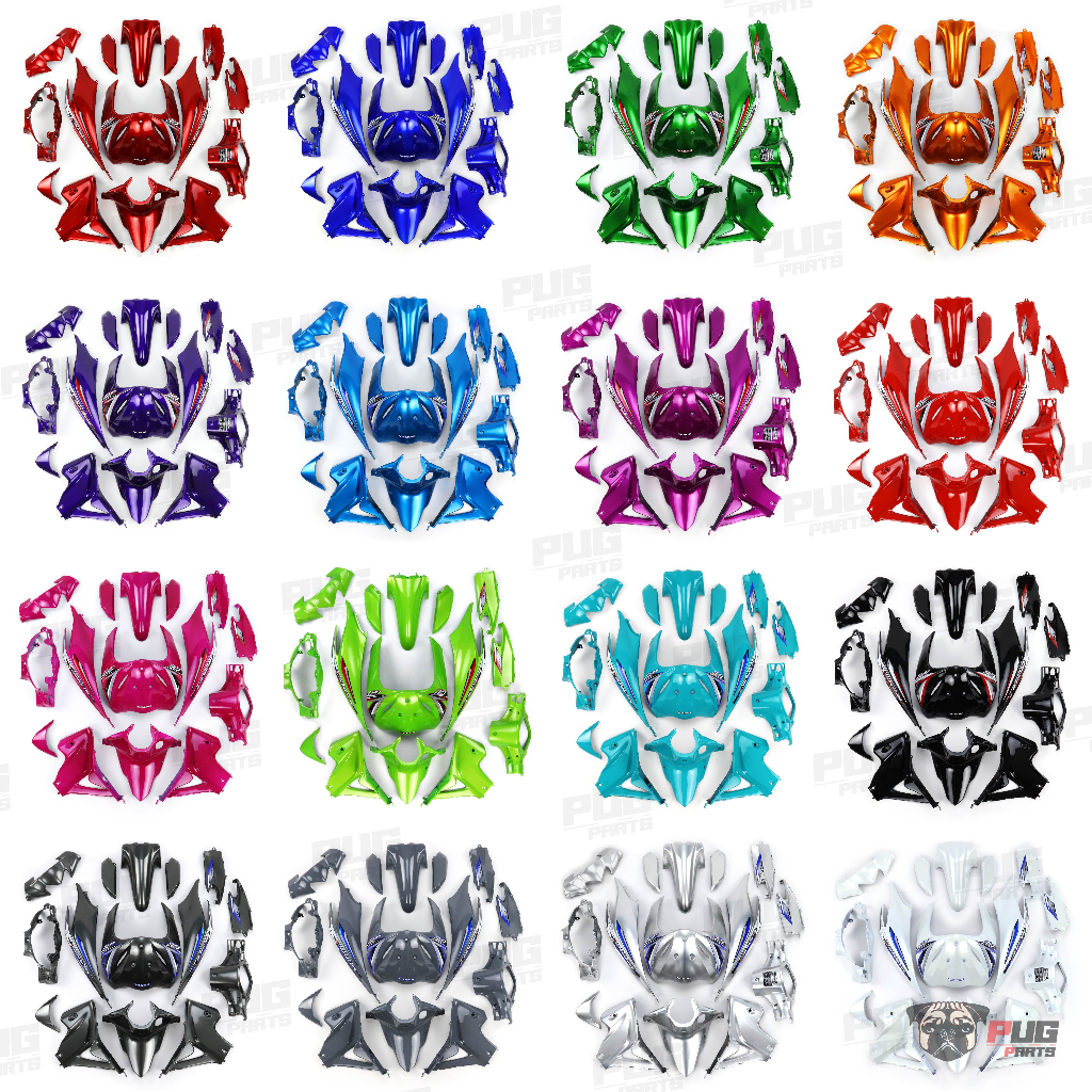 PUGParts ชุดสีwave 110i ปี2011-2018 (ชุดใหญ่15ชิ้น) ชุดสีเวฟ110i ชุดสีwave110 i new ชุดสีwave 110 i 