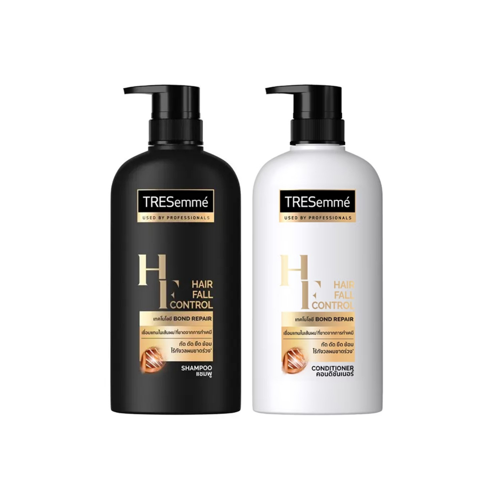 TRESEMME Shampoo Hair Fall Control set( Shampoo450 ml.+Conditioner400 ml.) ทรซาเม่ แชมพู แฮร์ ฟอล คอนโทรล
