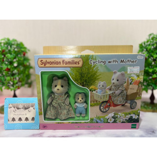 Sylvanian Families Cycling With Mother dog ซิลวาเนียน แฟมิลี่ จักรยาน กับ คุณแม่ สุนัข มือ1 Brand new