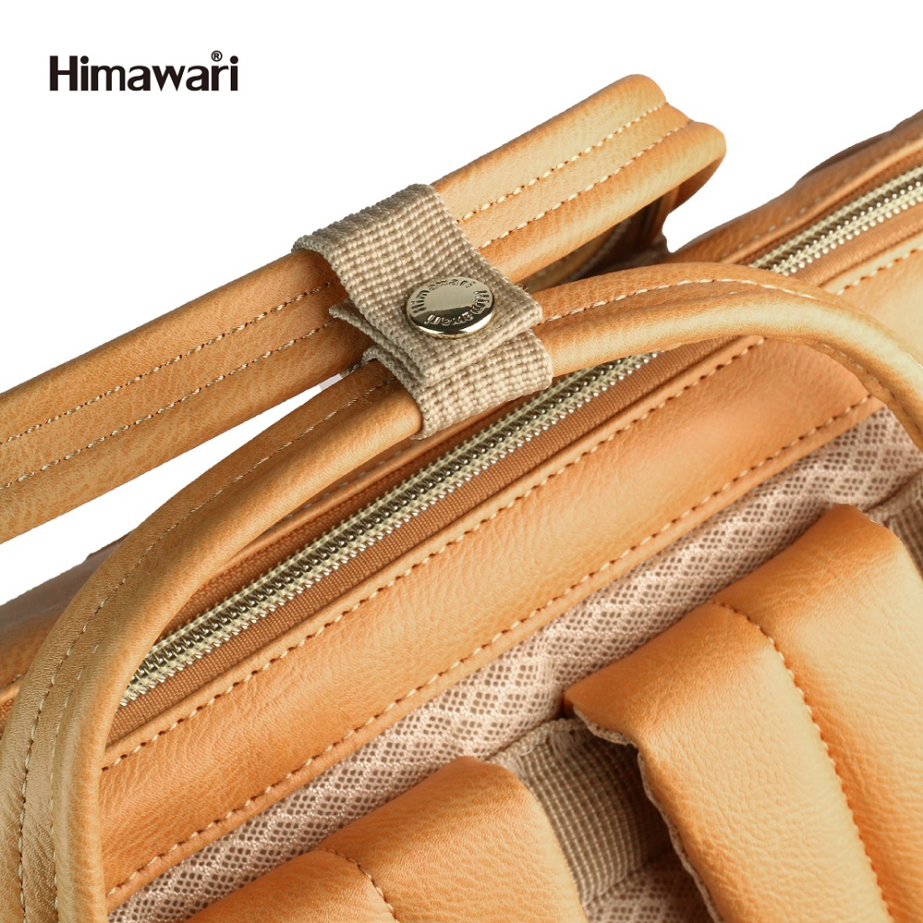 HIMAWARI กระเป๋าเป้หนังสะพายหลัง กันน้ำ 14" Laptop Backpack with USB Port รุ่น 9001 สี #36 Light Purple