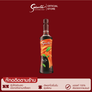 Senorita - Thai Tea Syrup เซนญอริตา น้ำเชื่อมแต่งกลิ่นชาไทย 750ml. (1 ขวด)