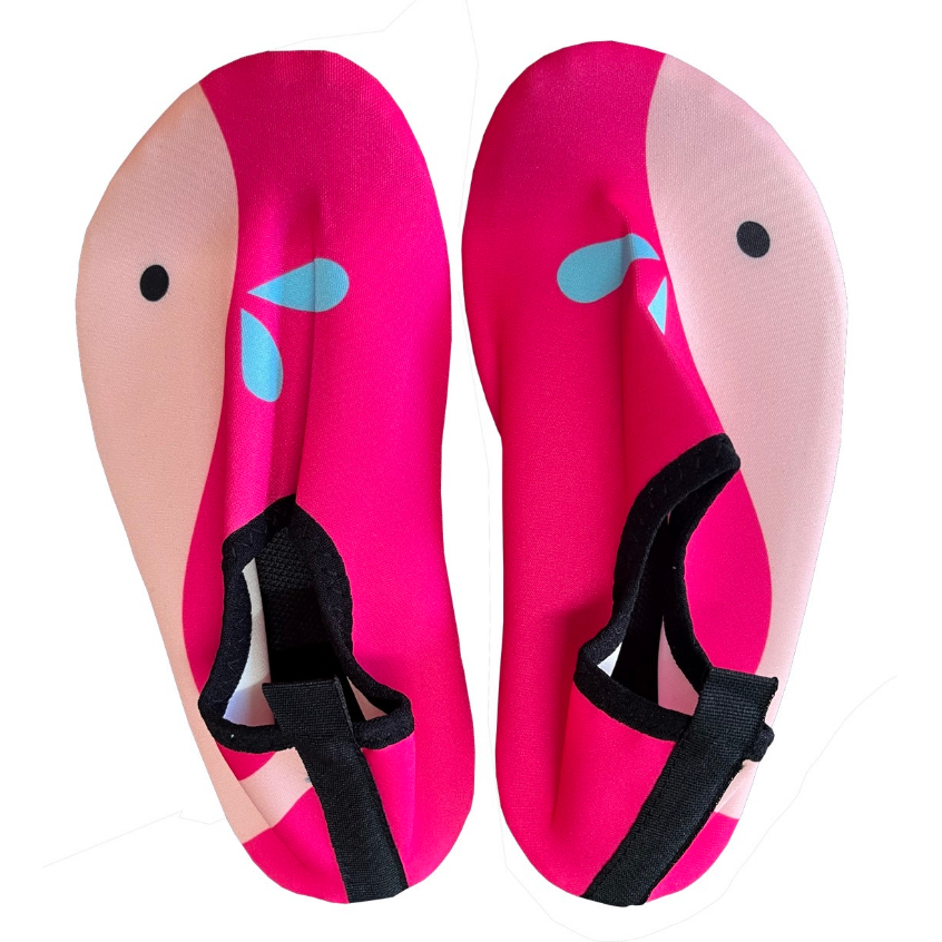 Dry Super รองเท้าเดินชายหาดเด็ก วาฬ-ชมพู