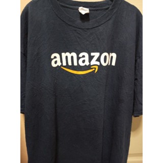 เสื้อยืดโลโก้ amazon  สี Navy