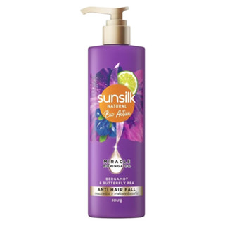 SUNSILK Natural Anti Hair Fall Shampoo 380ml.ซันซิล เนเชอรัล แอนตี้ แฮร์ ฟอล แชมพูลดผมร่วง