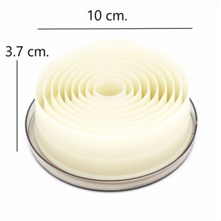 พิมพ์กดคุกกี้ พลาสติก วงกลม 9 ขนาด