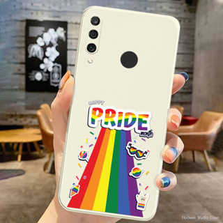 เคสสายรุ้ง LGBTQ+ รุ่น Huawei(หัวเว่ย) Nova/P30 สมรสเท่าเทียม สีรุ้ง ลายรุ้ง เคสซิลิโคน