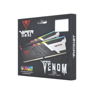 แรม คอมพิวเตอร์ PATRIOT รุ่น VIPER VENOM RGB DDR5 ความเร็วสูงสุด 5600MHZ WARRANTY LIFETIME