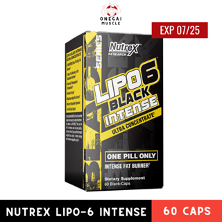 โปรร้านเปิดใหม่✨ Nutrex Research - Lipo-6 Black Intense Ultra Concentrate - 60 Black Capsule.  EXP 07/25