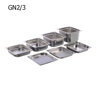 [AI-Market] อ่างสแตนเลส 2/3 สำหรับอุ่นอาหาร อ่างอุ่นอาหาร 2/3 354 x 325 x 65 mm.