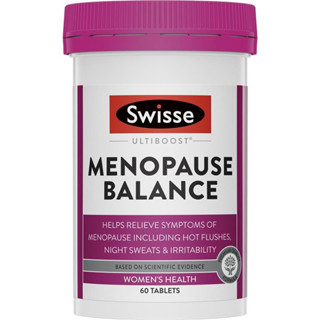 Swisse Menopause Balance 60 Tablets Reduce Menopause Symptoms ความสมดุลของวัยหมดประจำเดือน ลดอาการของวัยหมดประจำเดือน