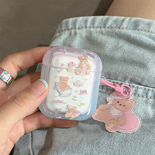 เคสแอร์พอด 3 Case Airpods 3 pro2 case การ์ตูน น่ารัก รูปหัวใจ ตุ๊กตาหมี เคส Airpod 3 pro2 case เคส Airpod 1 gen2 case