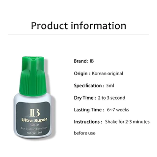 กาวต่อขนตา IB แห้ง2-3วิ ทน6-7สัปดาห์