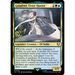 Galadriel, Elven-Queen การ์ด Magic The Gathering ของแท้ จากชุด The Lord Of The Rings Commander