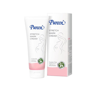 Pureen Stretch Mark Cream 200g.  Pureen ครีมปกป้องผิวคุณแม่ตั้งครรภ์ Stretch Mark Cream 200 กรัม