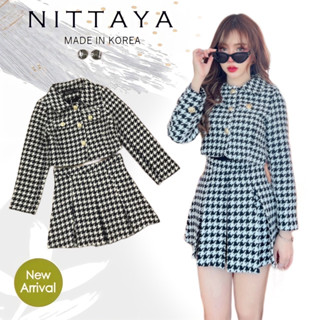 NITTAYA เซตเสื้อทวิต+เกาะอก+กระโปรง3 ชิ้น (*สอบถามสต๊อกก่อนกดสั่งน๊า)