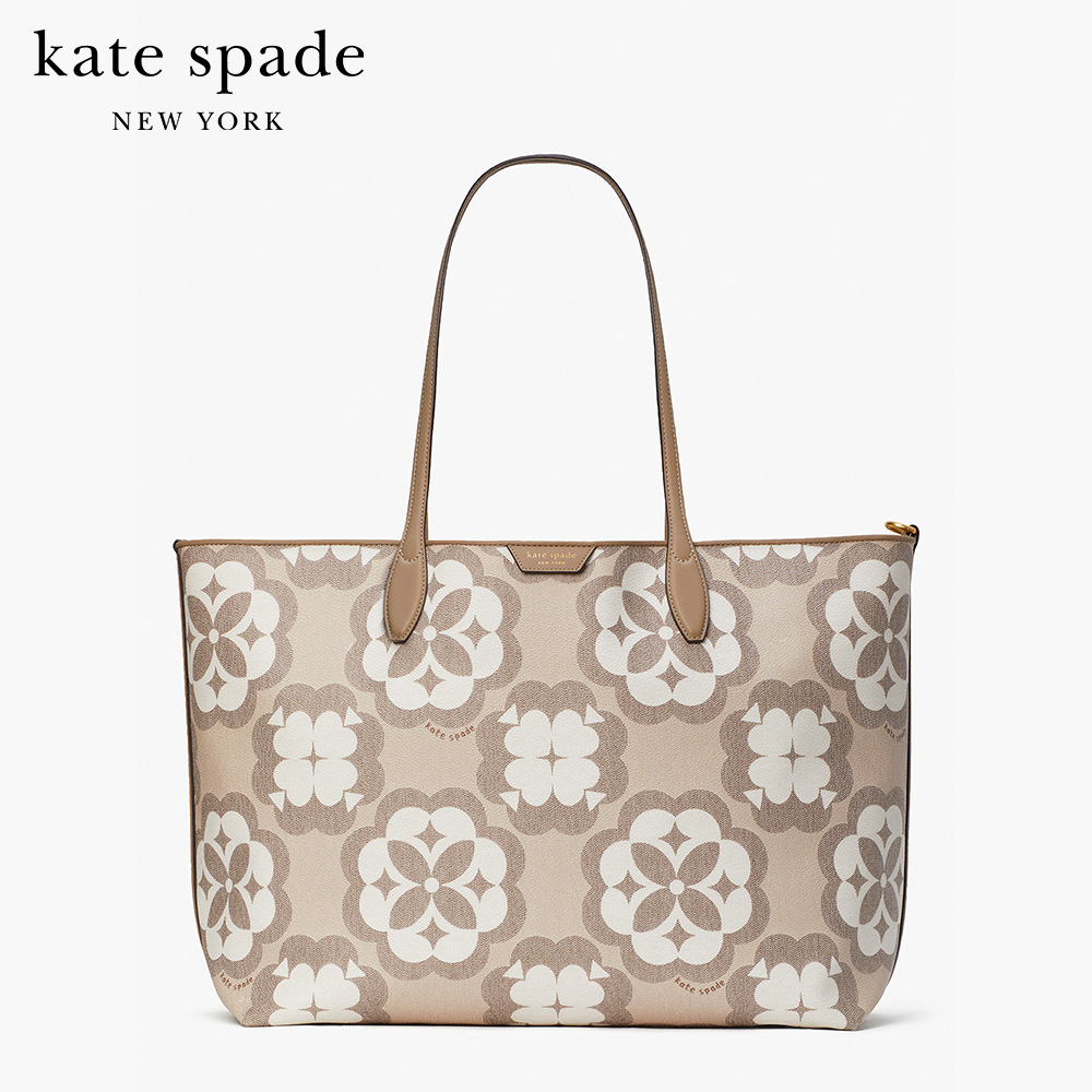 KATE SPADE NEW YORK SPADE FLOWER MONOGRAM COATED CANVAS SUTTON LARGE TOTE K9772 กระเป๋าถือ