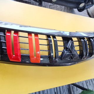 กระจังมิตซูบิชิ ไทรทัน mitsubishi triton single ปี 2015-2018 กระบะแค็ป*แท้ศูนย์ เคฟล่าดำ, kevlar ralliart ใส่ได้ทั