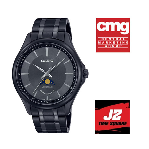 Casio ของแท้ 100% นาฬิกาผู้ชายทางการ MTP-M100B-1A สายเหล็กประกัน CMG