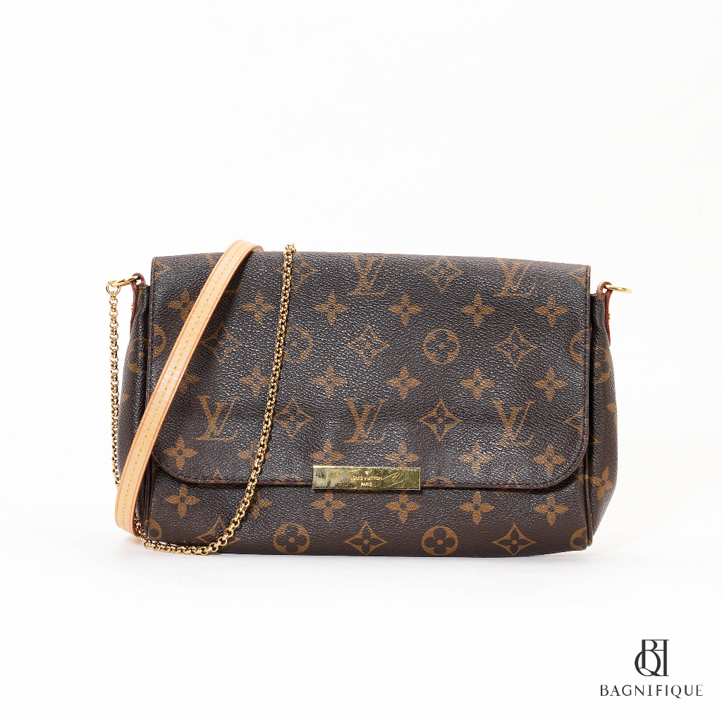 LOUIS VUITTON FAVORITE MM BROWN MONOGRAM CANVAS GHW