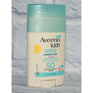 Aveeno Kids Continuous Protection Sensitive Skin Sunscreen SPF 50, 42 g