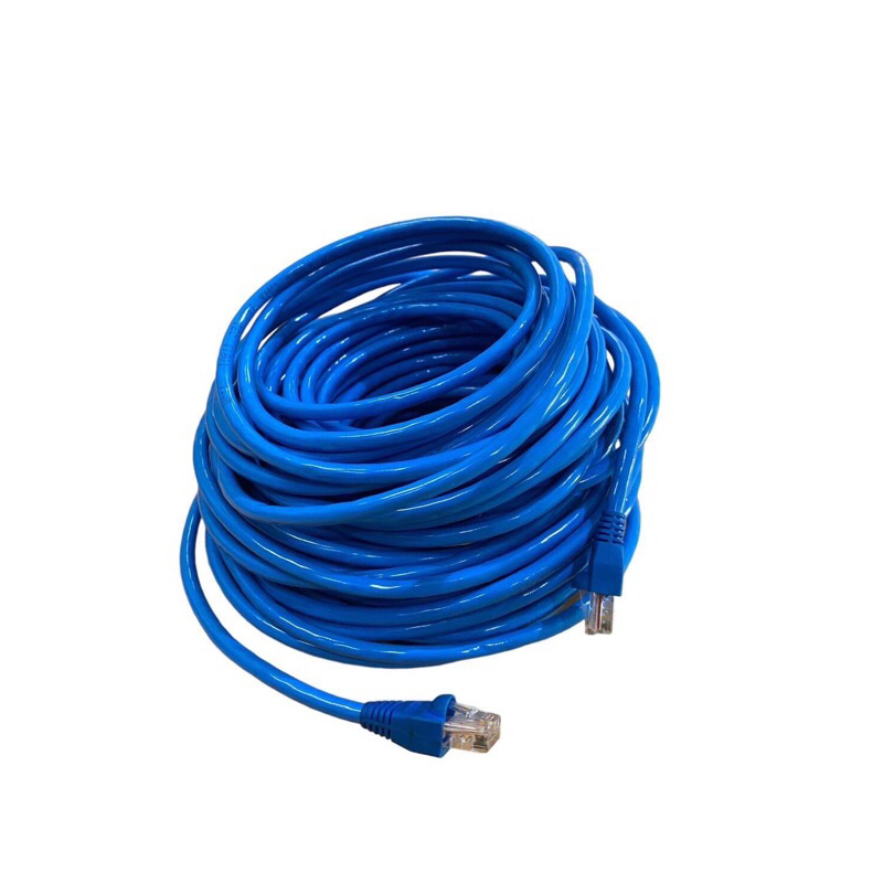สายแลน cat6 35 เมตร LAN Cable 35M สีน้ำเงิน