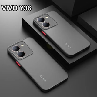 พร้อมส่ง ตรงรุ่น VIVO Y36 เคสโทรศัพท์มือถือ ซิลิโคน ผิวด้าน ป้องกันเลนส์กล้อง Vivo Y36 4G เคสกันกระแทก ปุ่มสีผิวด้าน กัน