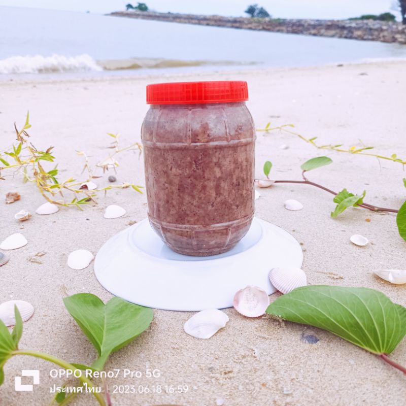 กะปิ 500 กรัม 2 กระปุก (น้ำหนักรวม 1 กก.) เคยใต้ กะปิอย่างดี