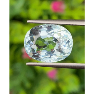 พลอย อความารีน Aquamarine 5.87 กะรัต (Cts.) พลอยแท้ อัญมณีมงคลประจําวันเกิด เครื่องประดับพลอย