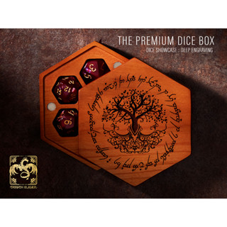 The Tree of Life Dice Box CHERRY WOOD | Premium DnD Dice Box | D&amp;D Dice Box | Dice Vault | Dice Storage Tray for MTG RPG