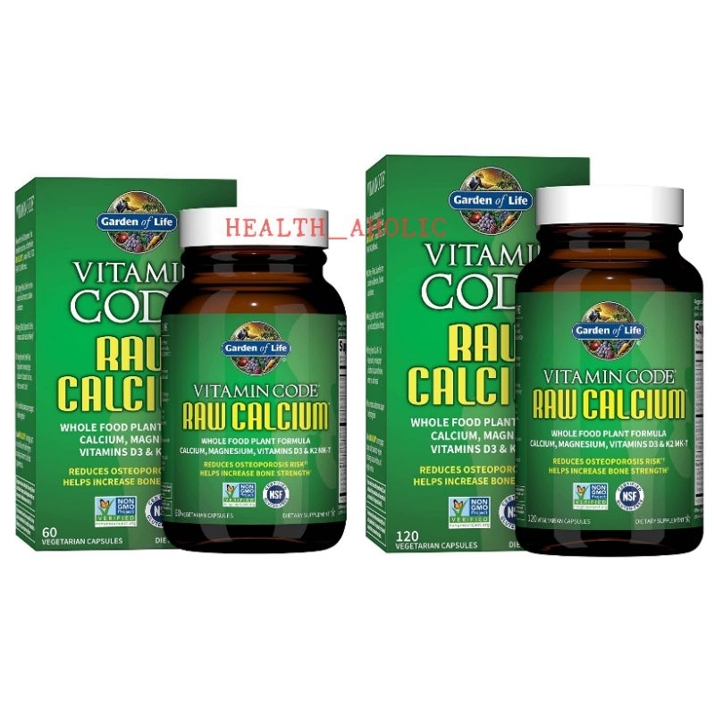 ✨️พร้อมส่ง✨️Vitamin Code - Raw Calcium (60&120 Capsules)