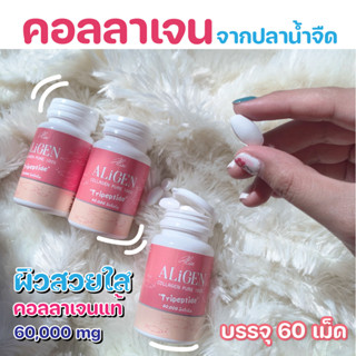 AliGen คอลลาเจนเพียว ไตรเปปไทด์ ชนิดเม็ด 60,000 มก. 60เม็ด ของแท้ ถูกที่สุด
