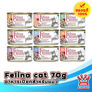 Felina Canino 70 กรัม อาหารเปียกสำหรับแมว ชิ้นเนื้อเน้นๆ คุ้มค่า ราคาถูก