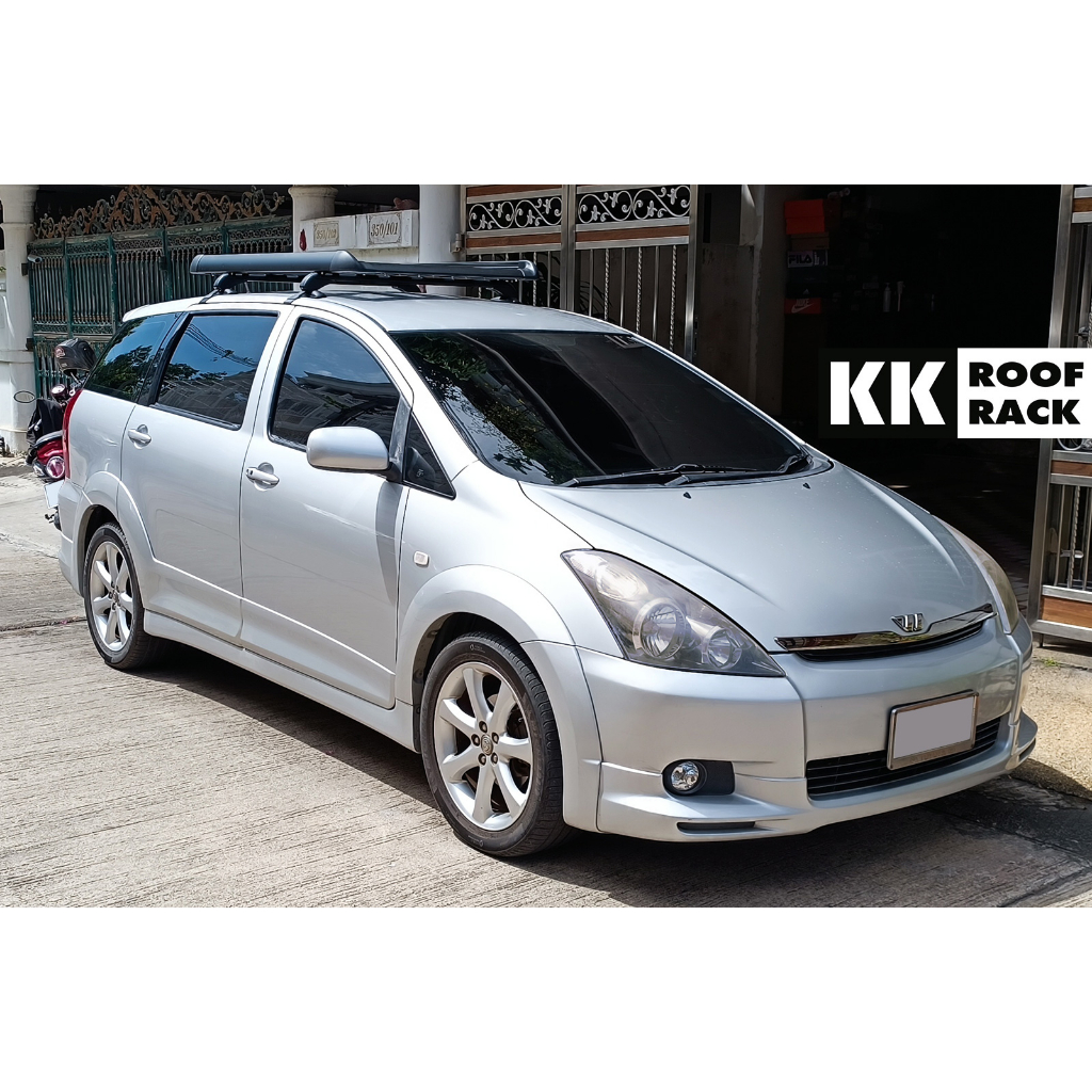 แร็คหลังคา สำหรับ Toyota Wish ของใหม่ ไม่เจาะรถ [ส่งฟรี แบบ Seller own fleet]