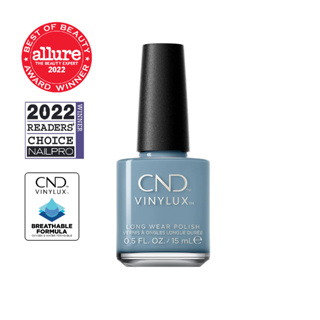 CND VINYLUX สีทาเล็บกึ่งเจล สี Frosted Glass 0.5 oz. (15 ml.) นำเข้าจากอเมริกา