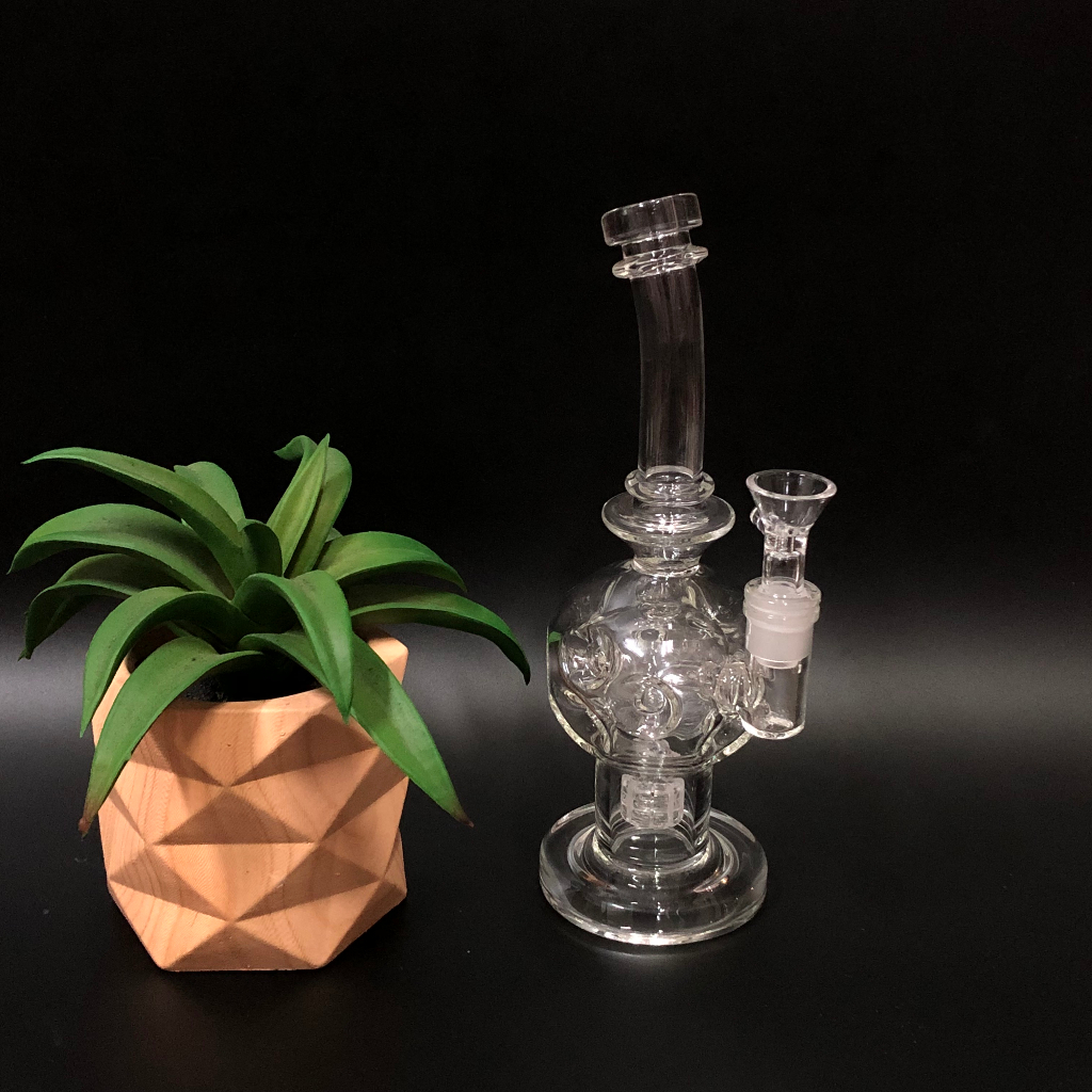 บ้องแก้ว zSwiss Cheese Mini Bong หนา 5mm สูง 24 cm คุณภาพดี พร้อมส่งจากไทย