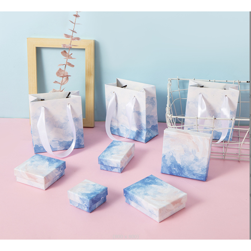 🍑GIFT🍑 กล่องใส่เครื่องประดับ สร้อย แหวน กล่องของขวัญ มีหลายขนาดให้เลือก ใส่ของขวัญ ของชำร่วย
