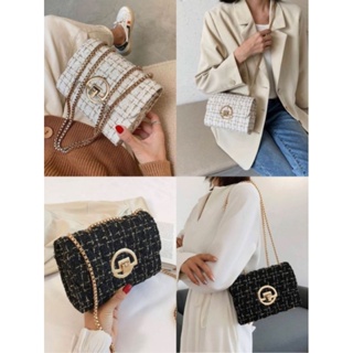 🥰สายแฟต้องโดนนะคะ 
💥💖New Mini Quilted Flap Chain Square Bag
มี2สีค่ะตามภาพ