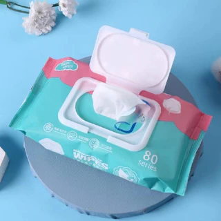 (🔥 0 บาท ส่งฟรี 🔥) ทิชชู่เปียก น้องเป็ด แพคนึงมี 80 แผ่น ผ้าเช็ดทำความสะอาด 1ห่อ 80 แผ่น ทิชชู่ทำความสะอาด Baby Wipes