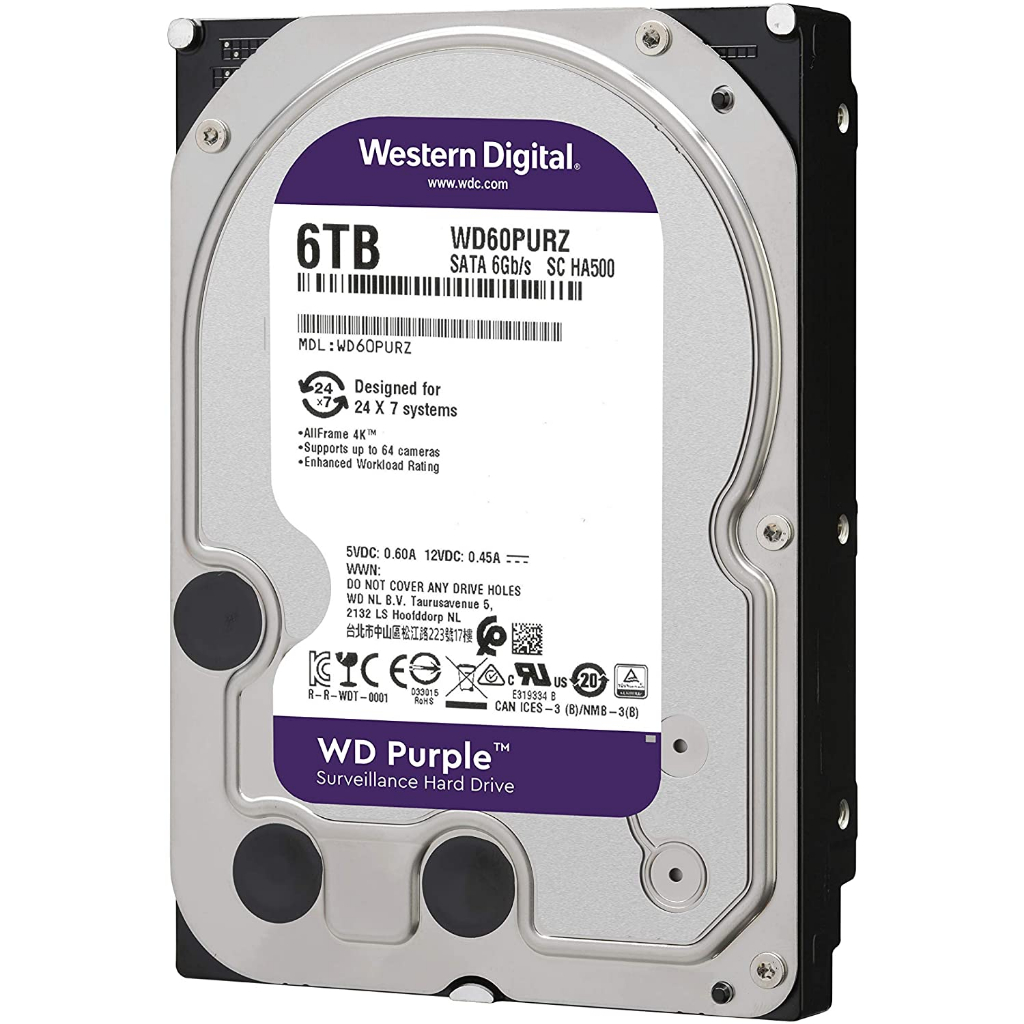 ขายHDDมือหนึ่ง WD Purple WD63PURZ 6TB