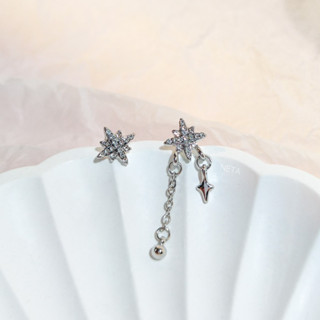 ต่างหูเงินแท้s925 ต่างหูดาว Star earrings