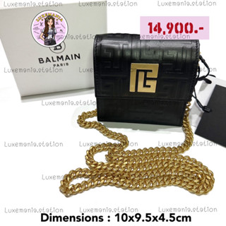 👜: New!! Balmain Card Holder Monogram and Chain‼️ก่อนกดสั่งรบกวนทักมาเช็คสต๊อคก่อนนะคะ‼️