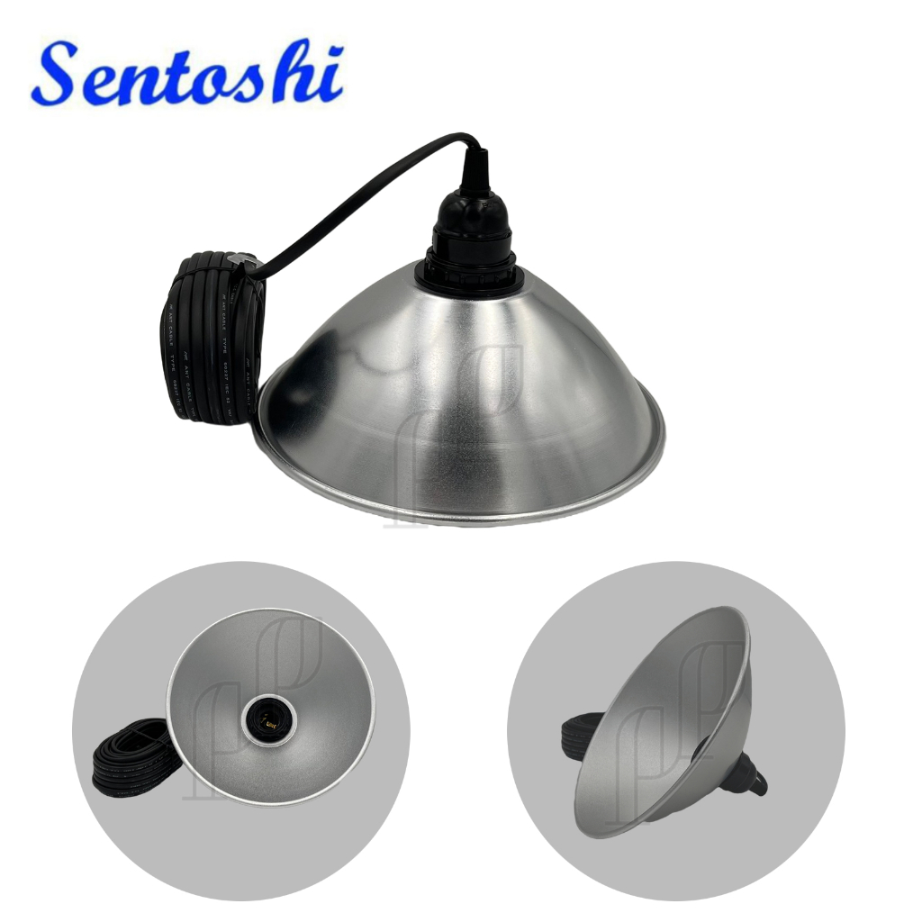 SeSentoshi โคมห้อยสำหรับฝาชี โคมฝาชีพร้อมสายห้อยอลูมิเนียม พร้อมสายไฟยาว5M 10M ขั้วE27 ทนทาน พร้อมใช้งานได้ทันที