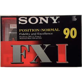 Blank Cassette Tape เทปคาสเซ็ตเปล่าวินเทจ Sony FXI 90 นาที Normal Position Type I ซีล เทปเปล่า