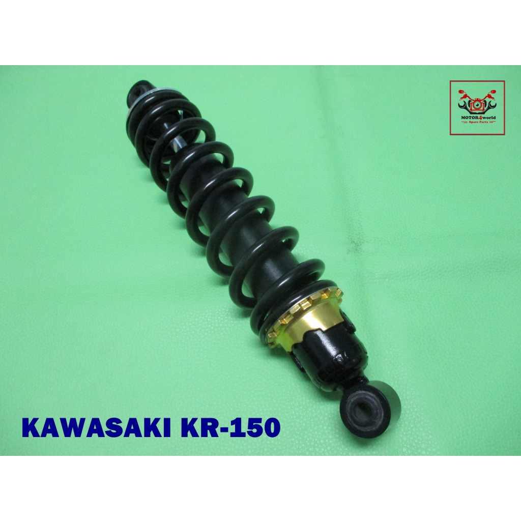 "BLACK" SPRING REAR SHOCK (320 mm.) For KAWASAKI KR150 // โช๊คหลัง สปริงดำ กระบอกดำ (1 ข้าง)