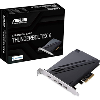 ASUS ThunderboltEX 4 expansion card, dual Thunderbolt 4 (USB‑C®) ports, DisplayPort 1.4, PCIe® 3.0 x4 interface