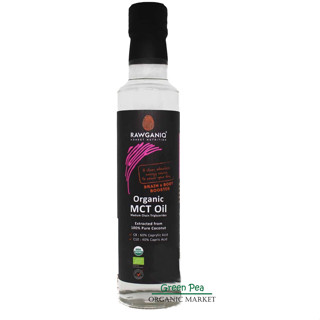 Rawganiq Orgarnic MCT Oil 100% น้ำมัน เอ็มซีที ออร์แกนิค จากมะพร้าว Pure Coconut No Trans Fat ขนาด 275 ml.