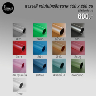 แผ่นไมโครชีทขนาด 120 x 200 ซม