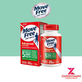 Schiff Move Free Advanced Plus MSM with Glucosamine + Chondroitin Joint Supplements 120 Coated Tablets